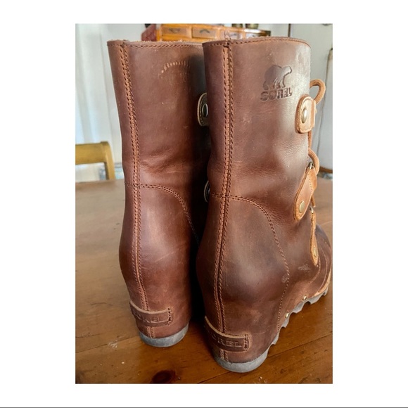 “IT BOOT”- SOREL JOAN OF ARCTIC WEDGE BOOT-EUC-9.5 - Picture 11 of 14